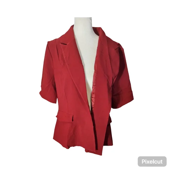 NWOT Size XL Allegra K Women's Dark Red/Burgandy Blazer - Picture 2 of 7